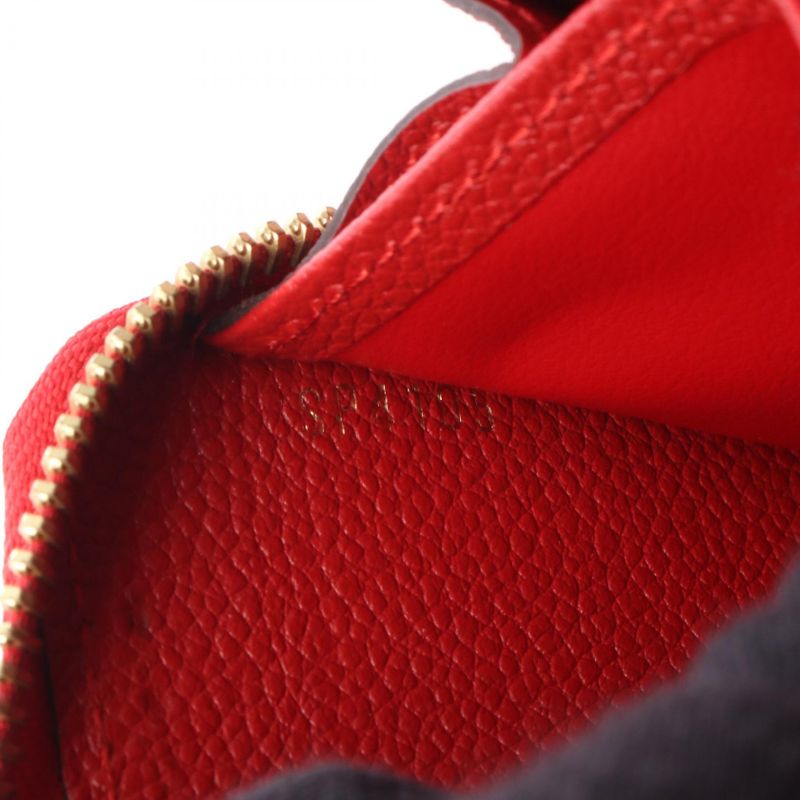 Louis Vuitton Round Long Wallet Zippy Wallet Monogram Empreinte Scarlet M63691