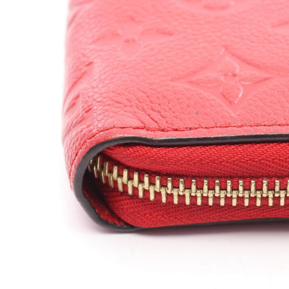 Louis Vuitton Round Long Wallet Zippy Wallet Monogram Empreinte Scarlet M63691
