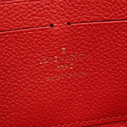 Louis Vuitton Round Long Wallet Zippy Wallet Monogram Empreinte Scarlet M63691