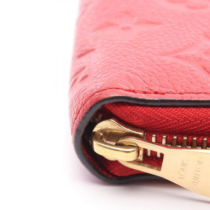 Louis Vuitton Round Long Wallet Zippy Wallet Monogram Empreinte Scarlet M63691