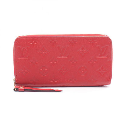 Louis Vuitton Round Long Wallet Zippy Wallet Monogram Empreinte Scarlet M63691