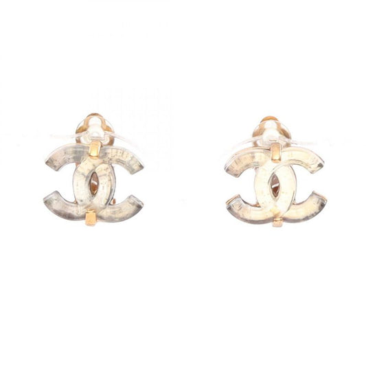 Chanel Earring Coco Mark GP (gold Plated) Earring Ladies Used a