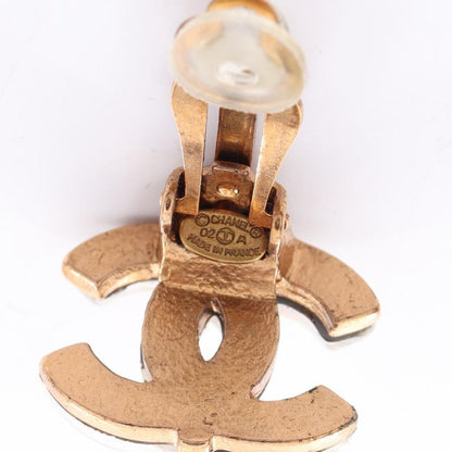 Chanel Earring Coco Mark GP (gold Plated) Earring Ladies Used a