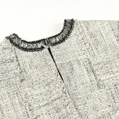 Louis Vuitton Collarless Jacket Tweed Rw221 B Mr2 Fmvb 68 Wool