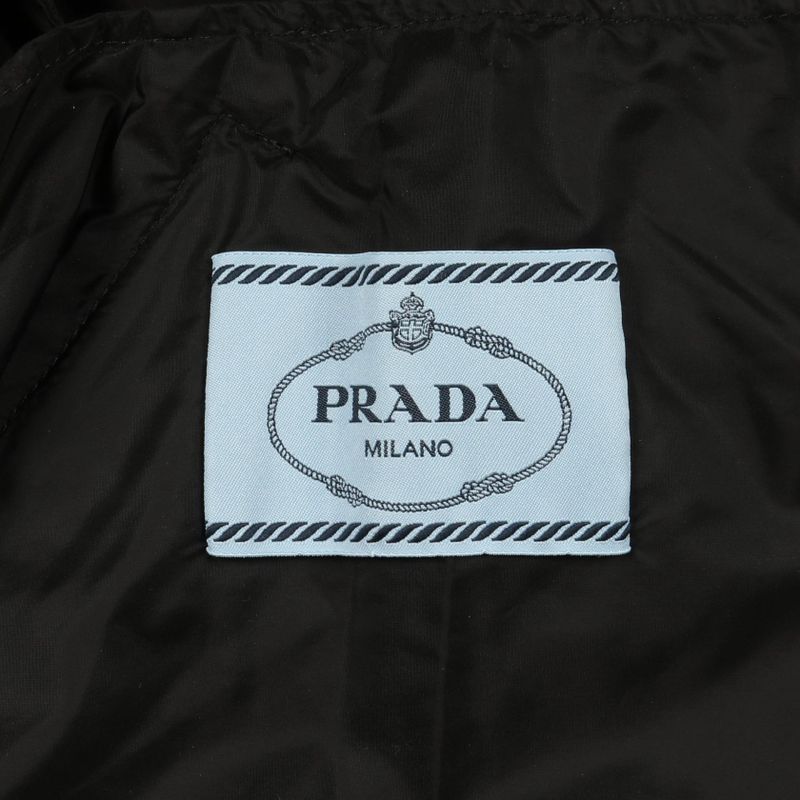 Prada Re-Nylon Nylon Hooded Raincoat Coat