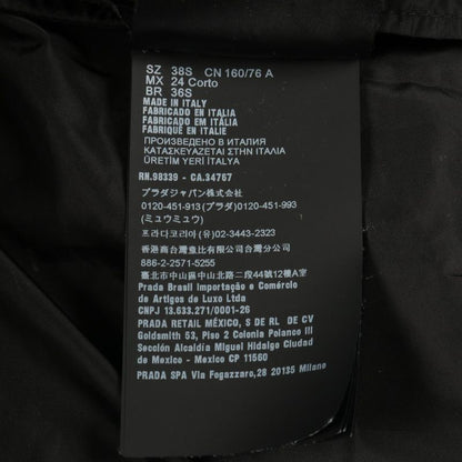 Prada Re-Nylon Nylon Hooded Raincoat Coat