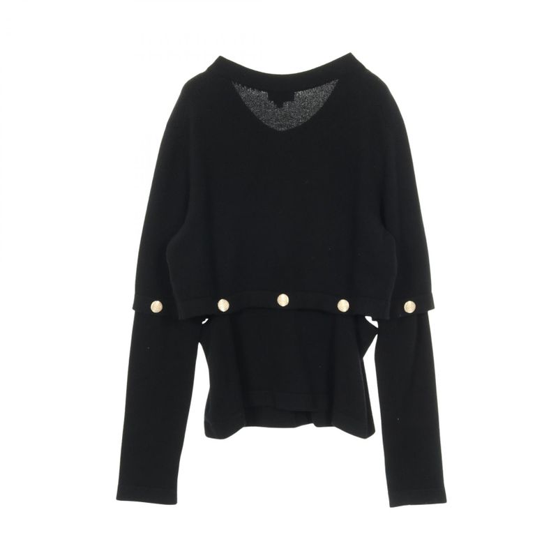 Chanel Cardigan Here Mark Button P72780k10442 Cashmere Cardigan Women's Used a