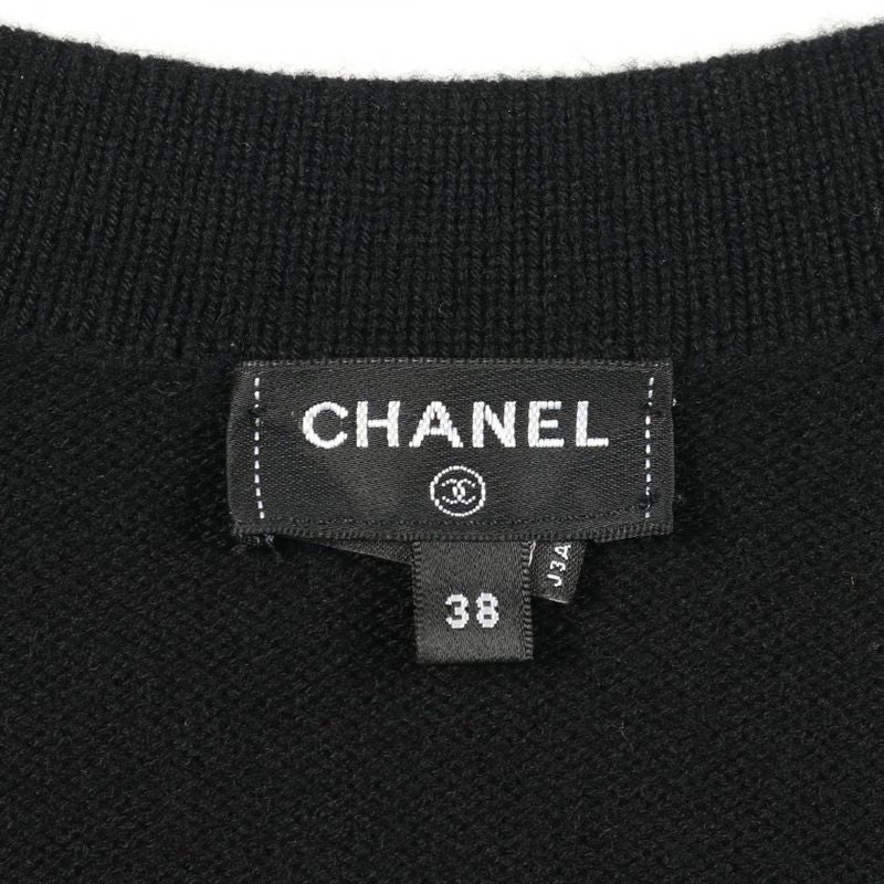 Chanel Cardigan Here Mark Button P72780k10442 Cashmere Cardigan Women's Used a
