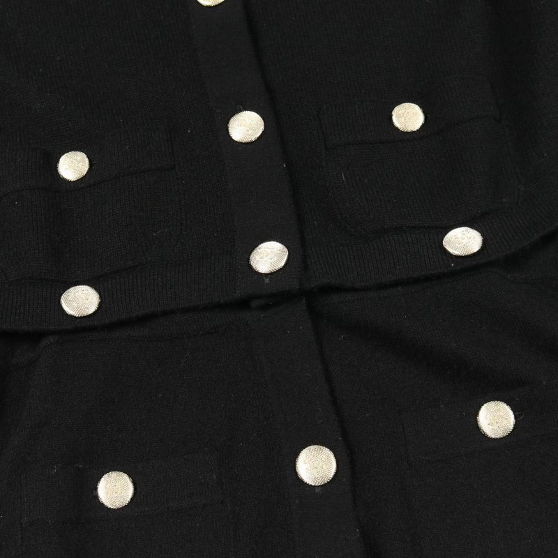 Chanel Cardigan Here Mark Button P72780k10442 Cashmere Cardigan Women's Used a