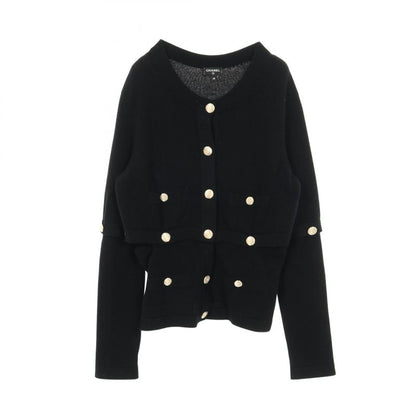Chanel Cardigan Here Mark Button P72780k10442 Cashmere Cardigan Women's Used a
