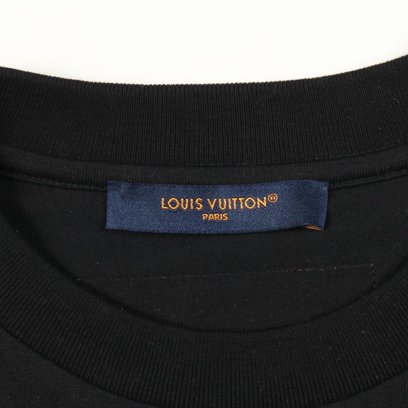 Louis Vuitton Cut and Sew Embossed LV Logo Inside Out Cotton T-Shirt Men's Used