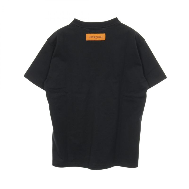 Louis Vuitton Cut and Sew Embossed LV Logo Inside Out Cotton T-Shirt Men's Used