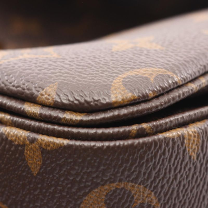 Louis Vuitton Handbag Pochette Metis MM M44875 PVC Coated Canvas Leather