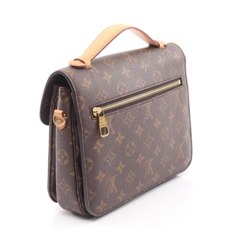 Louis Vuitton Handbag Pochette Metis MM M44875 PVC Coated Canvas Leather