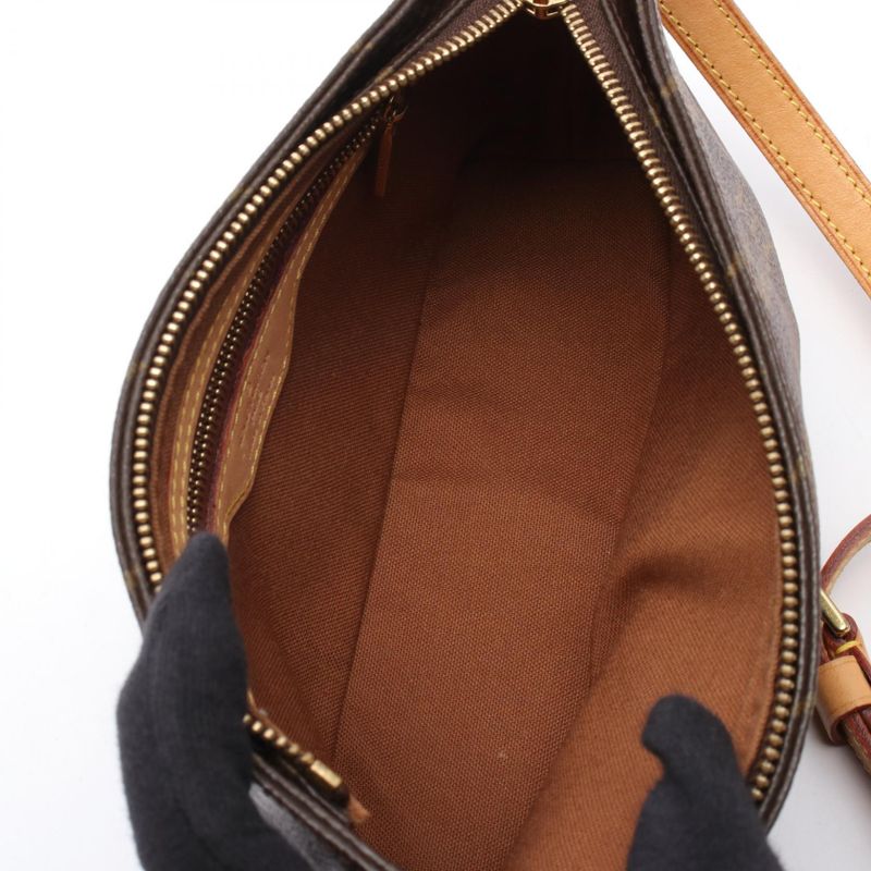 Louis Vuitton Shoulder Bag Trotter M51240 PVC Coated Canvas Leather Trotter