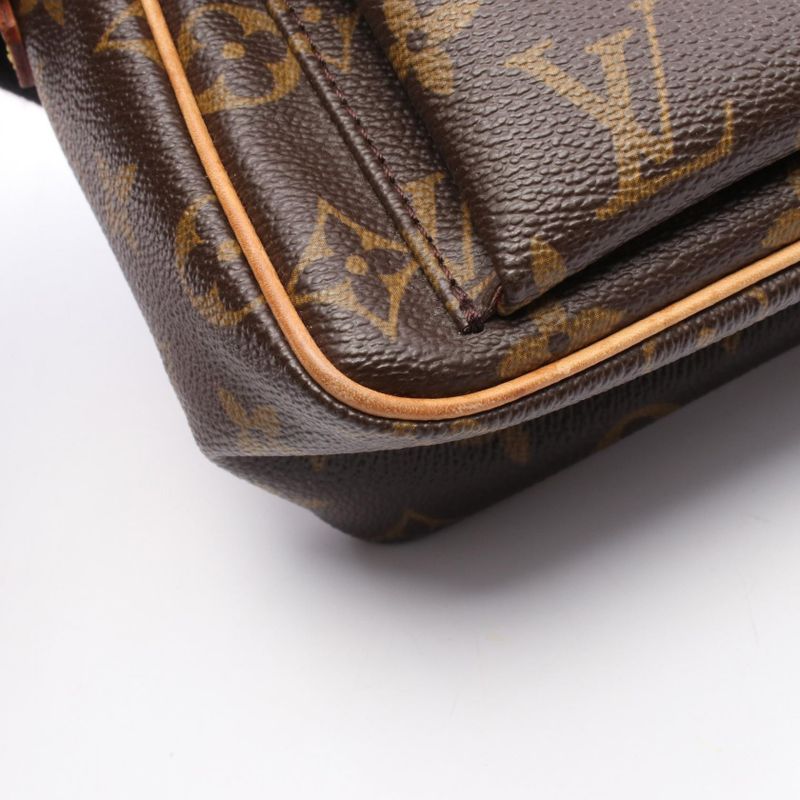 Louis Vuitton Shoulder Bag Viva City PM M51165 PVC Coated Canvas Leather Viva