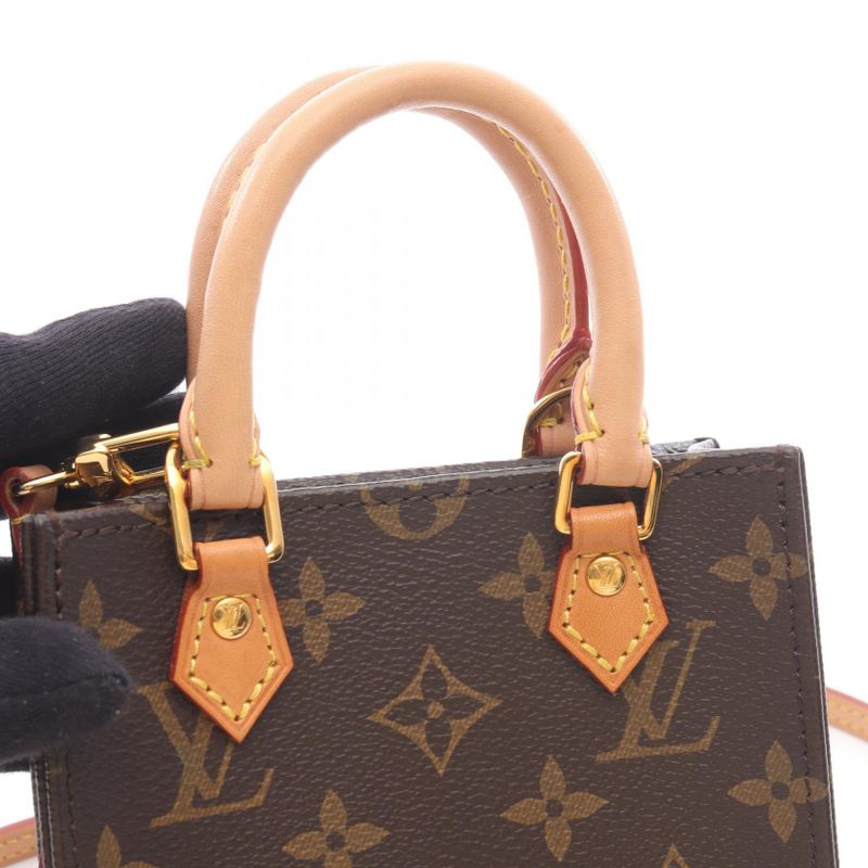 Louis Vuitton Handbag Petite Sac Plastic M69442 PVC Coated Canvas Leather