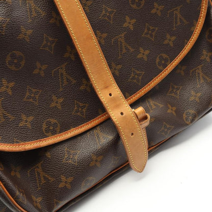 Louis Vuitton Shoulder Bag Saumur 35 M42254 PVC Coated Canvas Leather Saumur 35