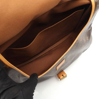Louis Vuitton Shoulder Bag Saumur 35 M42254 PVC Coated Canvas Leather Saumur 35