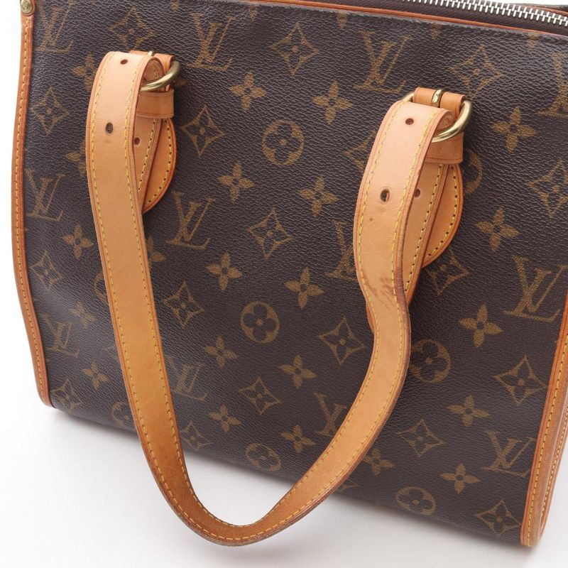 Louis Vuitton Tote Bag Popincourt Au M40007 PVC Coated Canvas Leather Popincourt