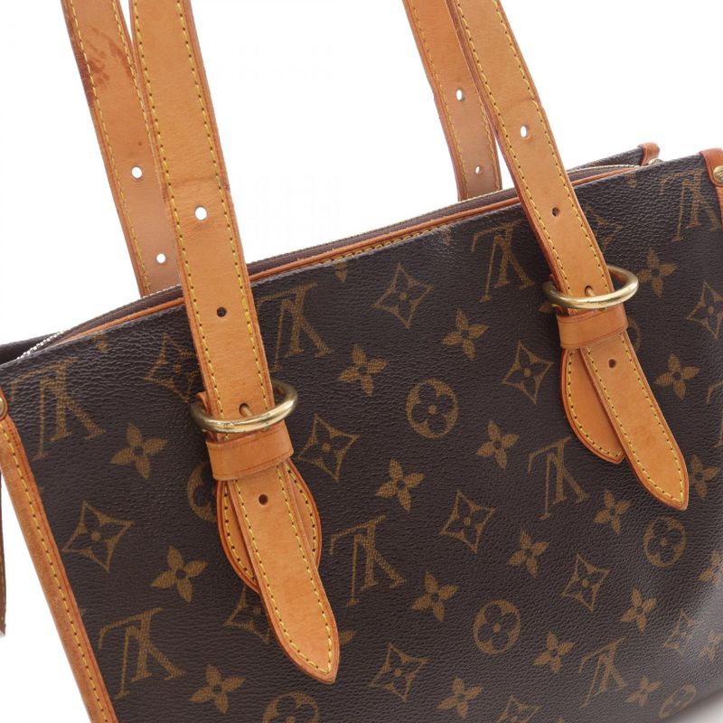 Louis Vuitton Tote Bag Popincourt Au M40007 PVC Coated Canvas Leather Popincourt