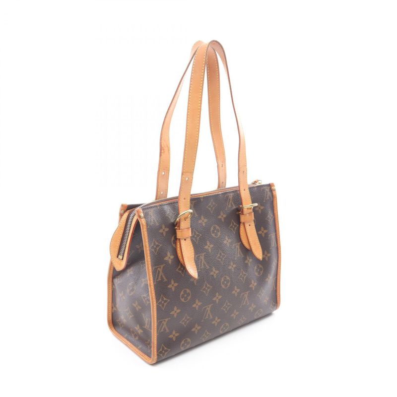 Louis Vuitton Tote Bag Popincourt Au M40007 PVC Coated Canvas Leather Popincourt
