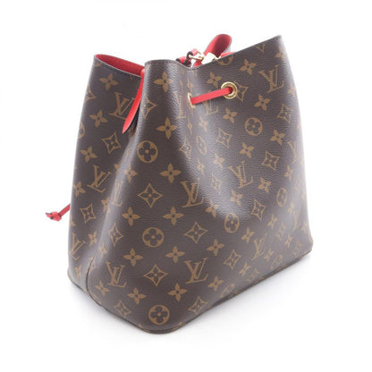 Louis Vuitton Shoulder Bag Neo Noe M44021 Coquelico PVC Coated Canvas Leather