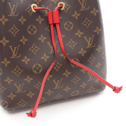 Louis Vuitton Shoulder Bag Neo Noe M44021 Coquelico PVC Coated Canvas Leather