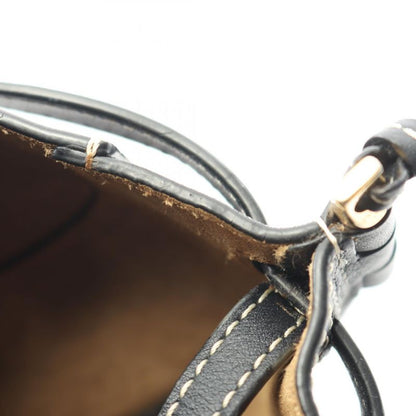 Loewe Shoulder Bag Gate Bag Mini Black Leather Gate Mini Ladies Used a