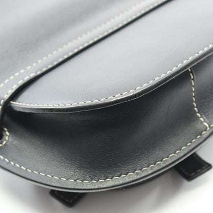 Loewe Shoulder Bag Gate Bag Mini Black Leather Gate Mini Ladies Used a