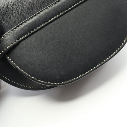 Loewe Shoulder Bag Gate Bag Mini Black Leather Gate Mini Ladies Used a