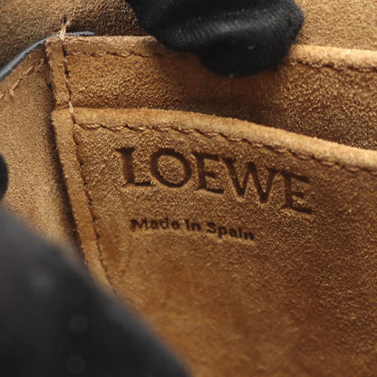 Loewe Shoulder Bag Gate Bag Mini Black Leather Gate Mini Ladies Used a