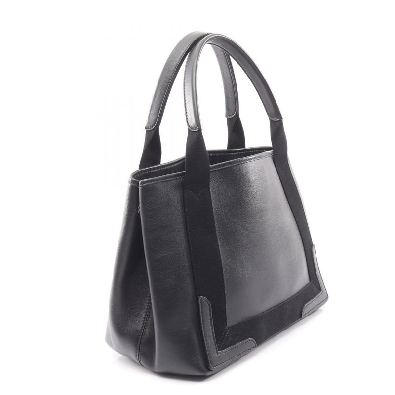 Balenciaga Tote Bag Navy Cabas S Navy Cabas 339933 Black Leather Navy Cabas S