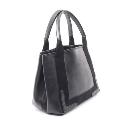 Balenciaga Tote Bag Navy Cabas S Navy Cabas 339933 Black Leather Navy Cabas S