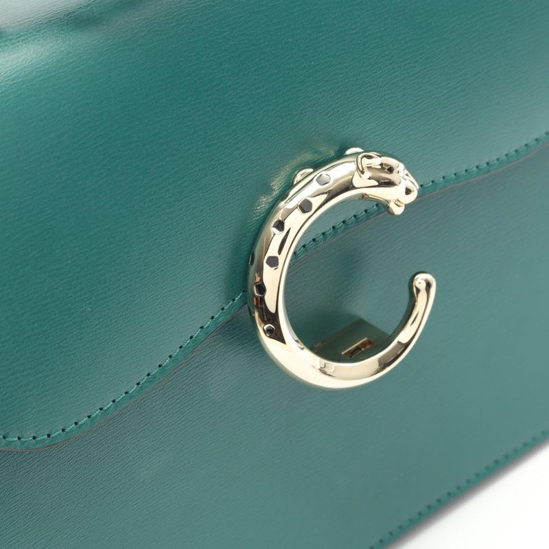 Cartier Handbag Panthère de Cartier L1002327 Green Leather Panthère de Cartier