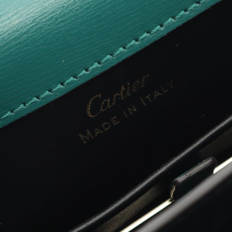 Cartier Handbag Panthère de Cartier L1002327 Green Leather Panthère de Cartier