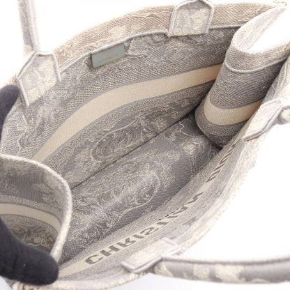 Dior Tote Bag Book Tote Medium Toile de Jouy Gray Canvas Book Tote Medium