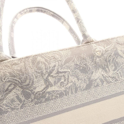 Dior Tote Bag Book Tote Medium Toile de Jouy Gray Canvas Book Tote Medium