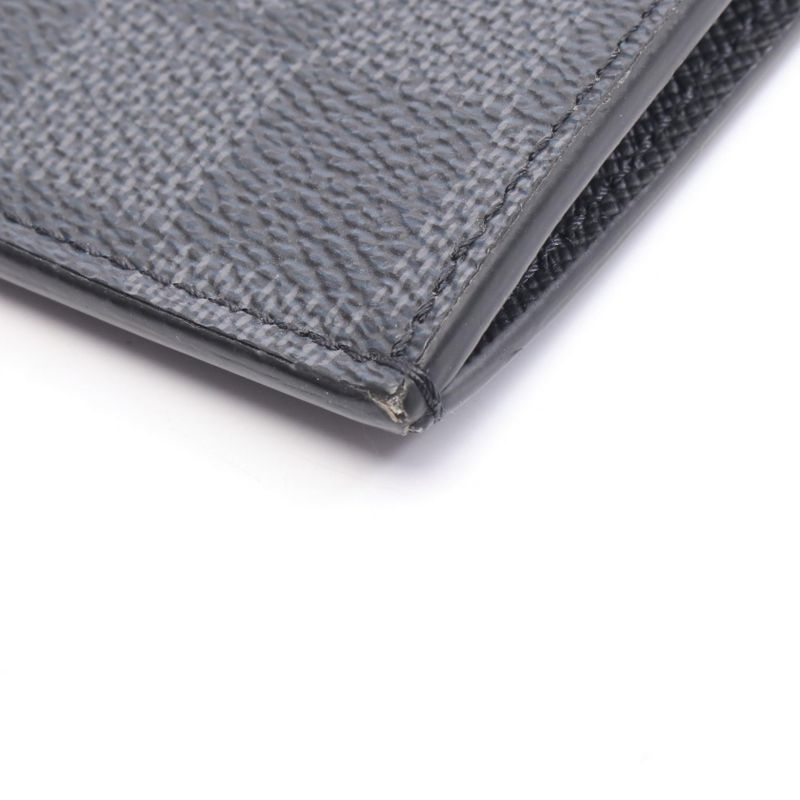 Louis Vuitton Card Case Coin Card Holder Damier Graphite N64038 Leather Coin