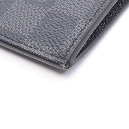 Louis Vuitton Card Case Coin Card Holder Damier Graphite N64038 Leather Coin