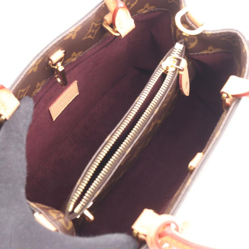 Louis Vuitton Handbag Montaigne BB M41055 PVC Coated Canvas Leather Montaigne