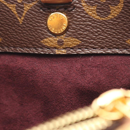 Louis Vuitton Handbag Montaigne BB M41055 PVC Coated Canvas Leather Montaigne