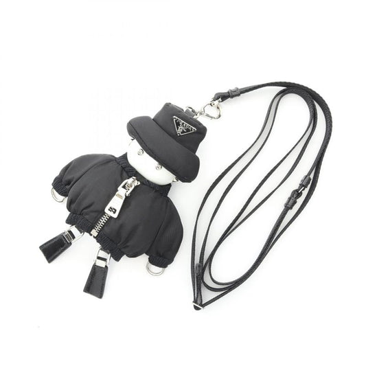 Prada Charm Re-Nylon Soft Robot 1tt181_2cou_f0002 Black White Nylon Saffiano