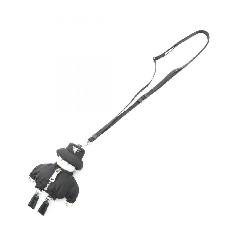 Prada Charm Re-Nylon Soft Robot 1tt181_2cou_f0002 Black White Nylon Saffiano