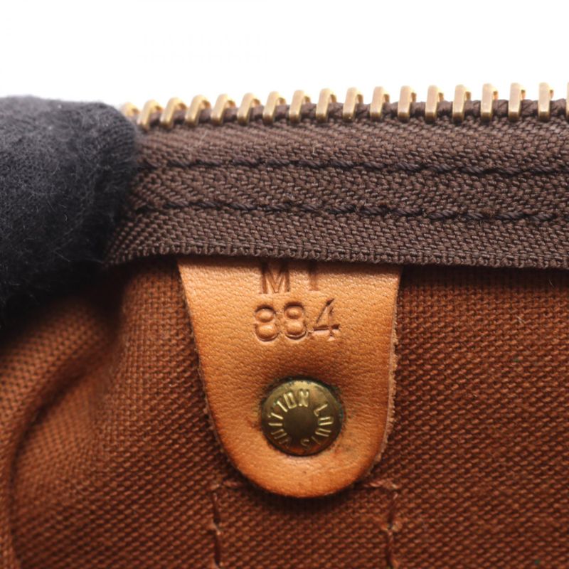 Louis Vuitton Boston Bag Keepall 55 M41424 PVC Coated Canvas Leather Keepall 55