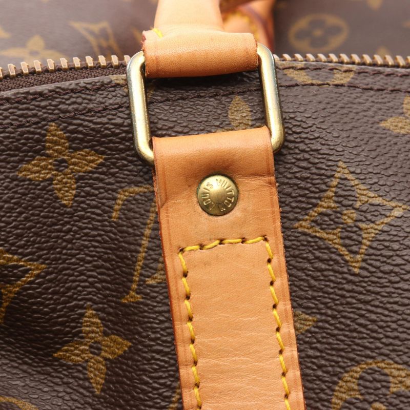 Louis Vuitton Boston Bag Keepall 55 M41424 PVC Coated Canvas Leather Keepall 55