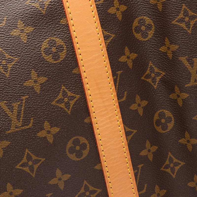 Louis Vuitton Boston Bag Keepall 55 M41424 PVC Coated Canvas Leather Keepall 55