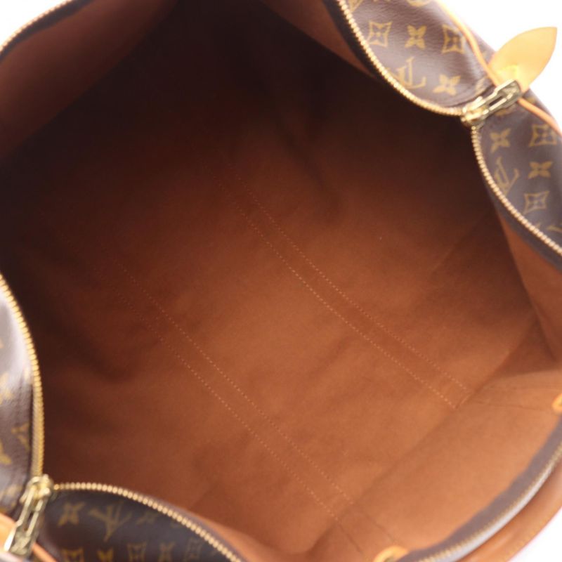 Louis Vuitton Boston Bag Keepall 55 M41424 PVC Coated Canvas Leather Keepall 55