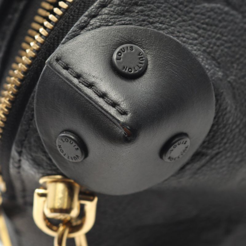 Louis Vuitton Handbag Petite Malle Souple M45393 Noir Black Leather Petite