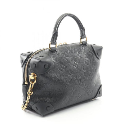 Louis Vuitton Handbag Petite Malle Souple M45393 Noir Black Leather Petite